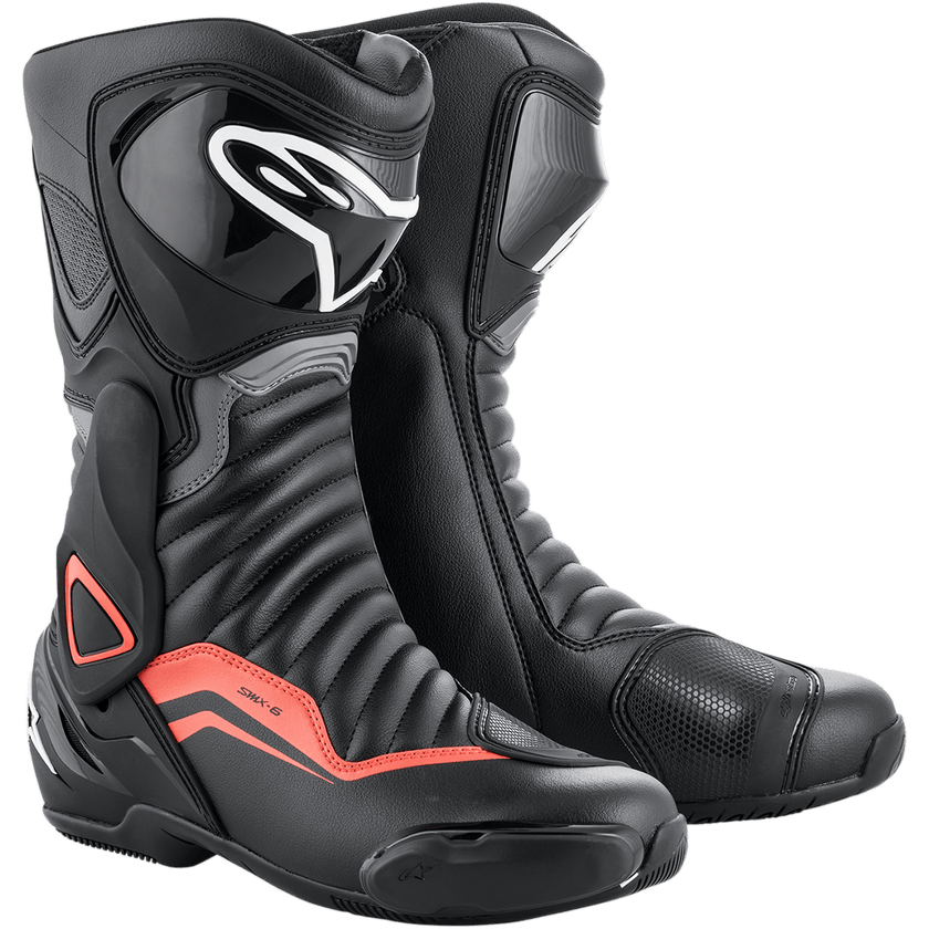 Alpinestars SMX-6 V2 Black/Grey/Red Motorbike Boots | South Africa