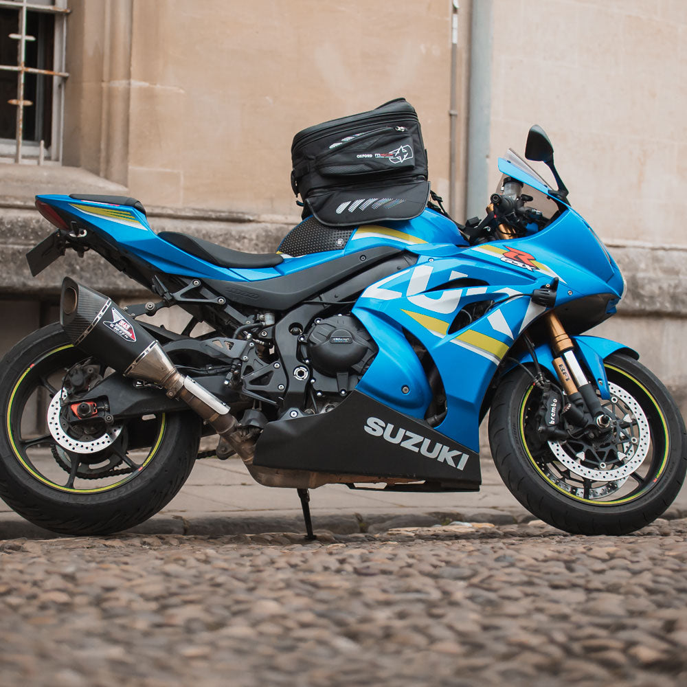 Oxford M40R Motorcycle Tank Bag 40L Black | Motorbike Luggage – SGI