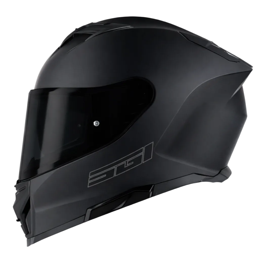 SGI Venom Matt Black Full Face Helmet
