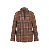 Merla Darley Ladies Plaid Motorcycle Jacket (Abrasion Resistant)