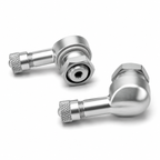 Ridefit 90 Degree Tubeless Alloy Valve Stem 11.3mm (2pk) - Silver