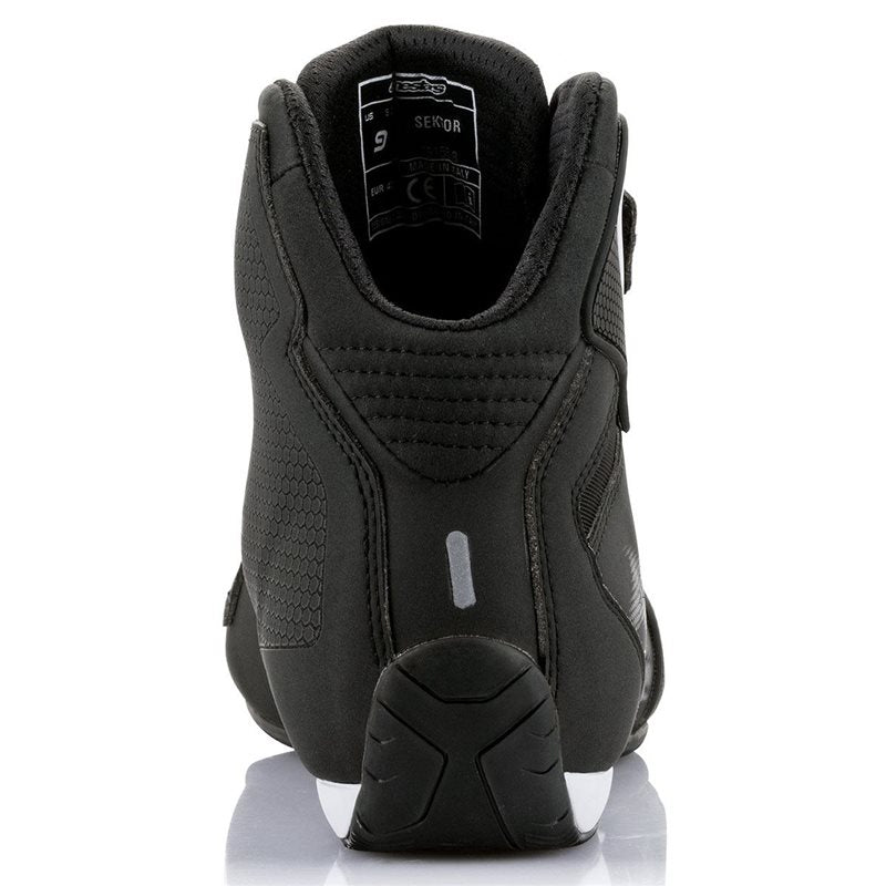 Alpinestars Sektor Shoes Black/White Motorbike Boots | Motorcycle