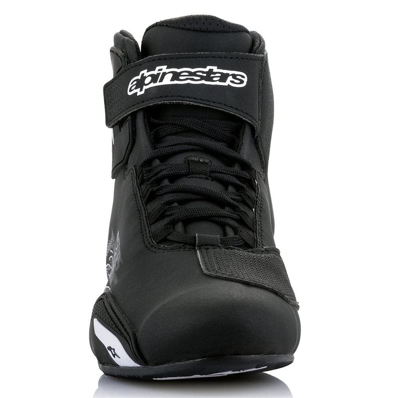 Alpinestars Sektor Shoes Black/White Motorbike Boots | Motorcycle