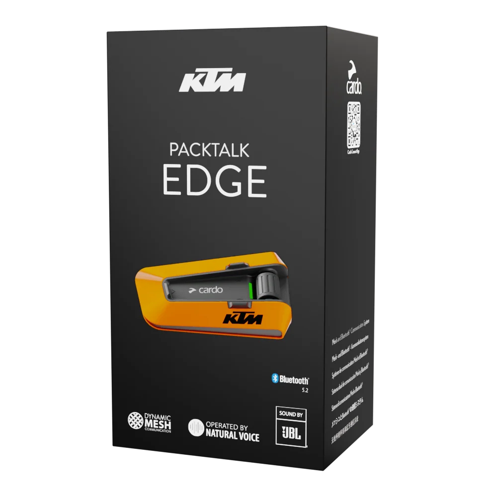 Cardo KTM Packtalk EDGE Communication System Single Pack