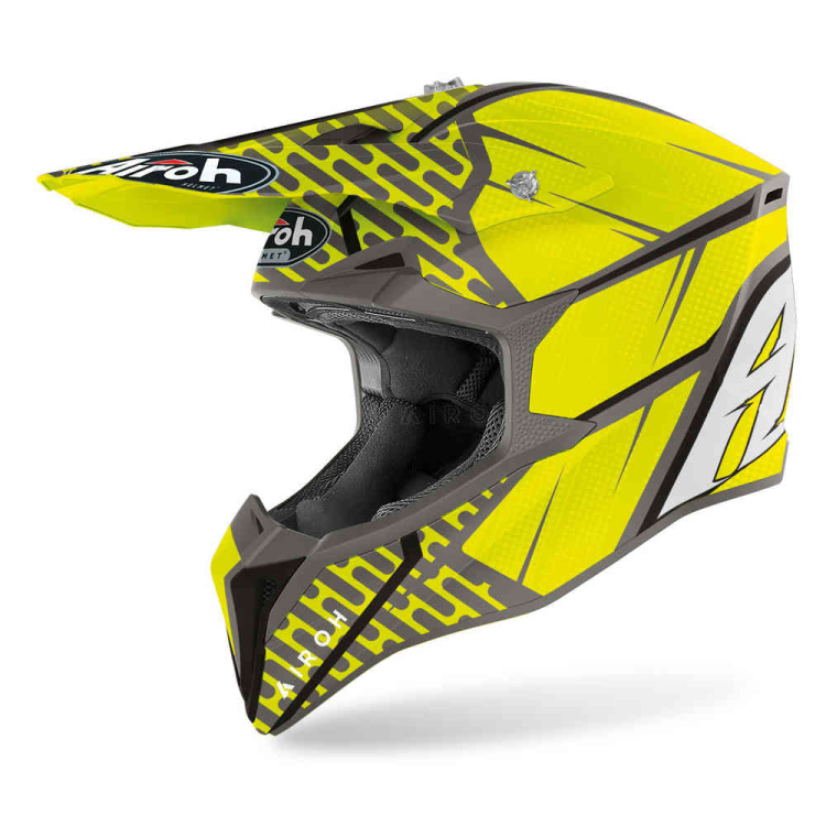 Airoh Wraap Idol Yellow Matt Motorcycle Helmet