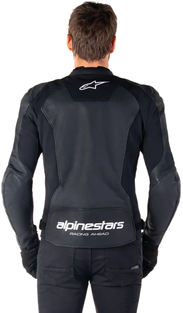 Alpinestars Faster V3 Leather Airflow Jacket Black/White