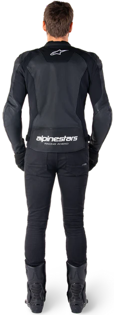 Alpinestars Faster V3 Leather Airflow Jacket Black/White