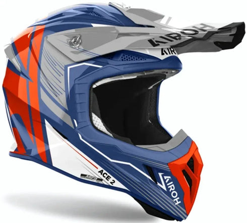 Airoh Aviator Ace 2 Engine MX Cerulean Gloss Motocross Helmet