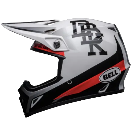 Bell MX-9 MIPS Twitch DBK Gloss White/Black Motocross Helmet RSA