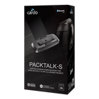 Cardo Packtalk-S Bluetooth Communication System Single Set for Shoei Gen 3 Motorcycle Helmets