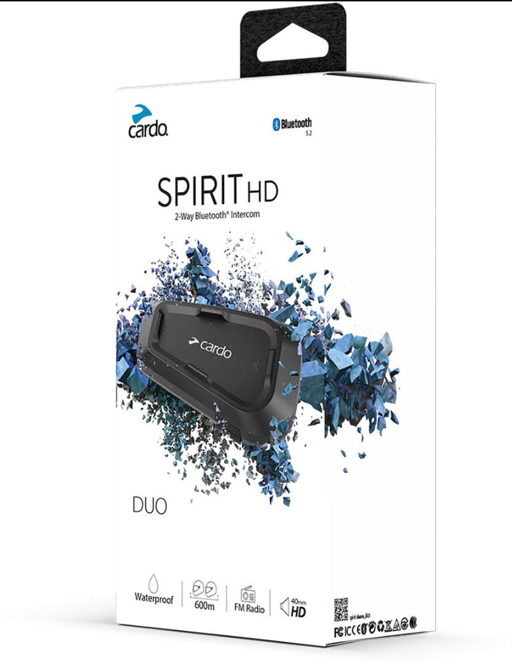 Cardo Spirit HD Duo Communication System Double Pack