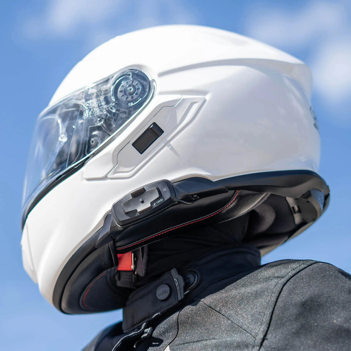 Cardo Packtalk-S Bluetooth Communication System Single Set for Shoei Gen 3 Motorcycle Helmets