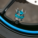 Oxford Crown Valve Caps Blue