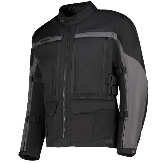 SGI Discovery Black Motorcycle Jacket