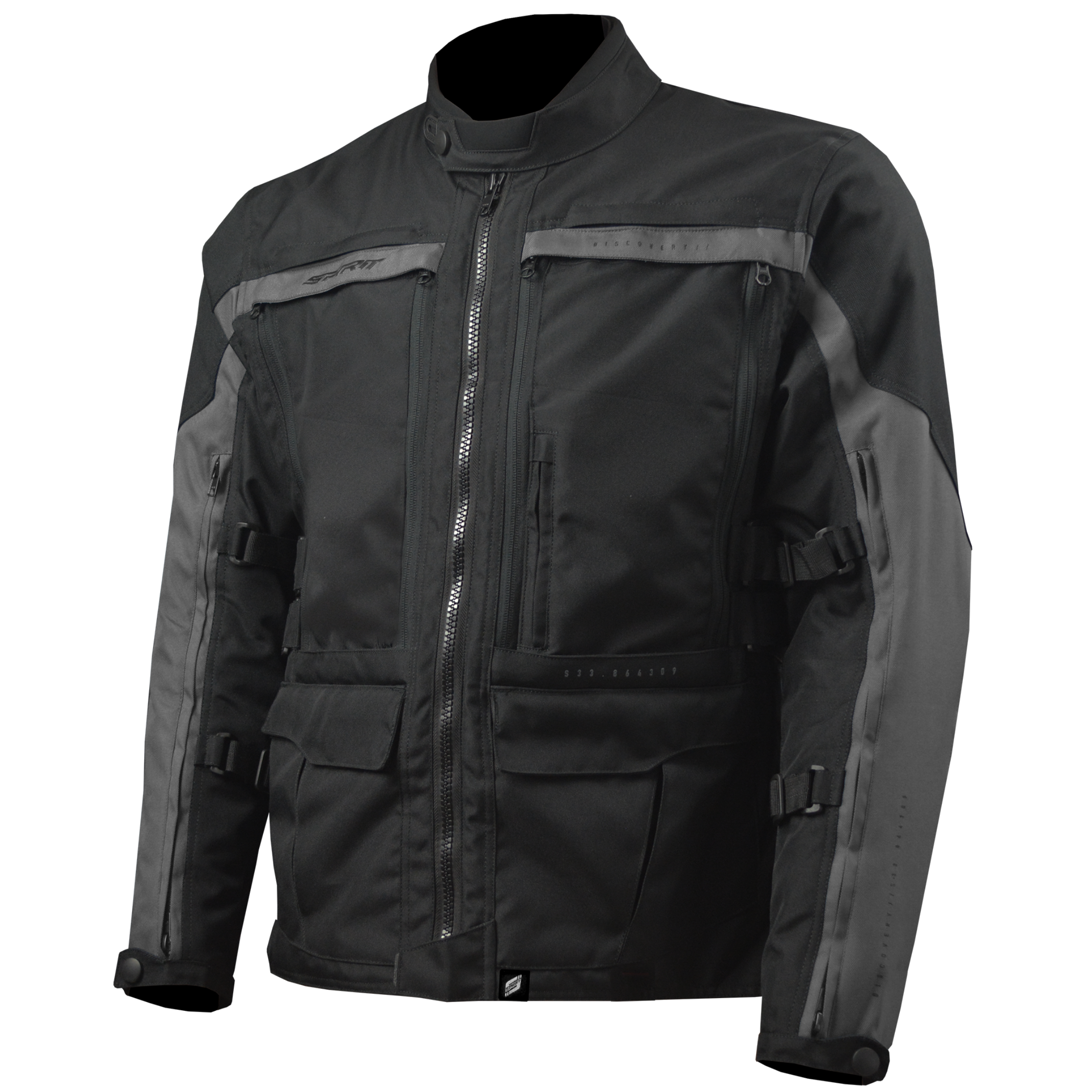SGI Discovery Black Motorcycle Jacket