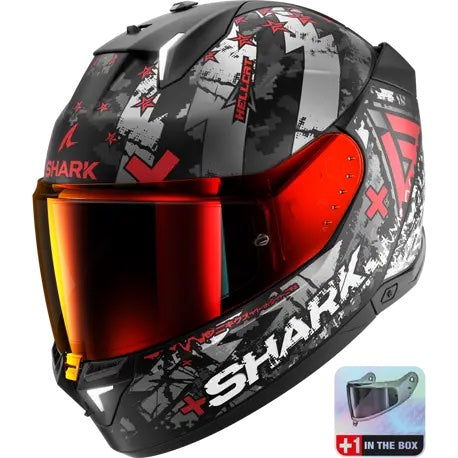 Shark Skwal i3 Hellcat Matte KUR Motorbike Helmet | Motorcycle