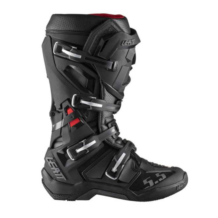 Leatt Boot 5.5 Flexlock Enduro - Stivali Da Moto Unisex, Protezione CE, Suola Enduro, Taglie EU 40.5-48