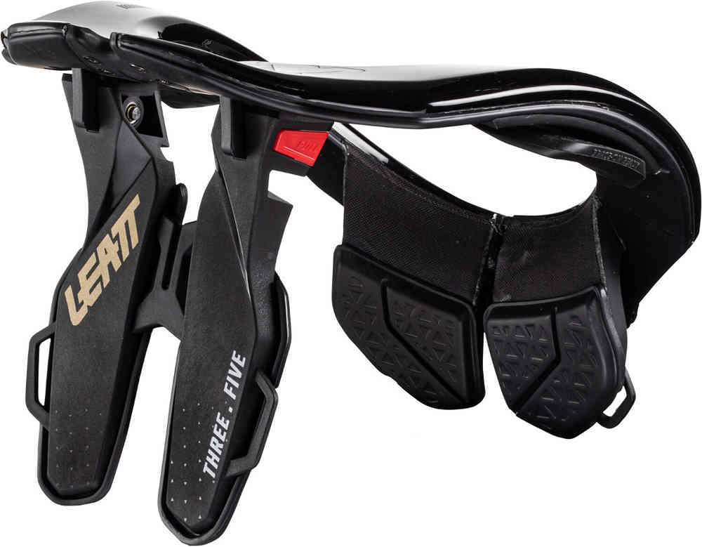 Leatt GPX 3.5 Black/Gold Neck Brace | Motorcycle Protective Gear