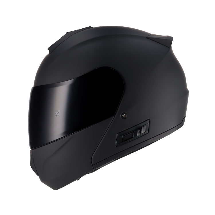 SGI Fusion 2.0 Matt Black Flip Up Motorcycle Helmet