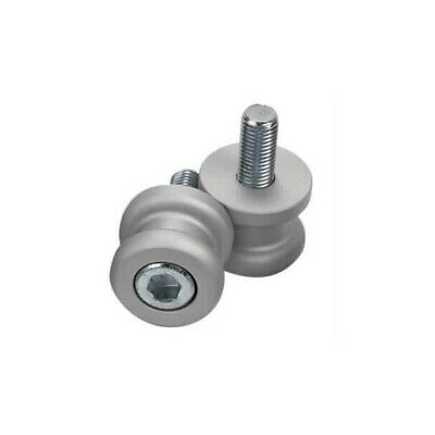Oxford Paddock Stand M8 Bobbins (1.0 thread) Silver