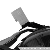 SGI Realm Ascent Gun-Metal/White Fibreglass Motorcycle Helmet