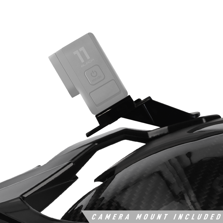 SGI Realm Matt Black Fibreglass Motorcycle Helmet