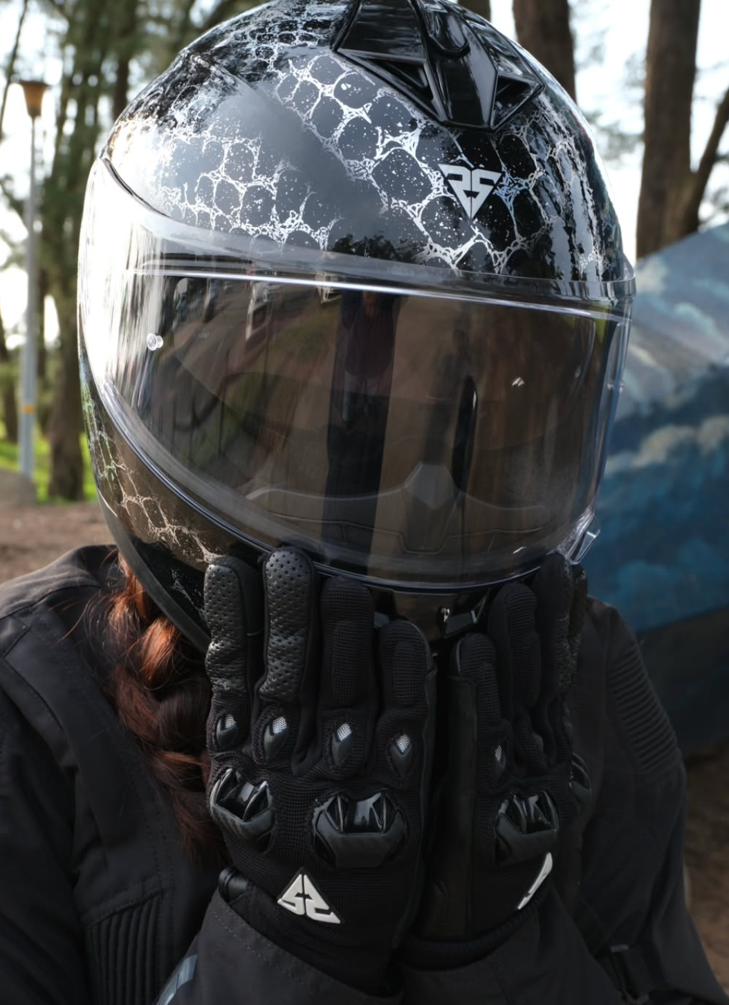 SGI Encounter Raptor Holographic Motorcycle Helmet