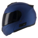 SGI Fusion 2.0 Matt Metallic Blue Flip Up Motorcycle Helmet