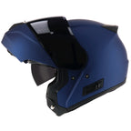 SGI Fusion 2.0 Matt Metallic Blue Flip Up Motorcycle Helmet