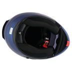 SGI Fusion 2.0 Matt Metallic Blue Flip Up Motorcycle Helmet