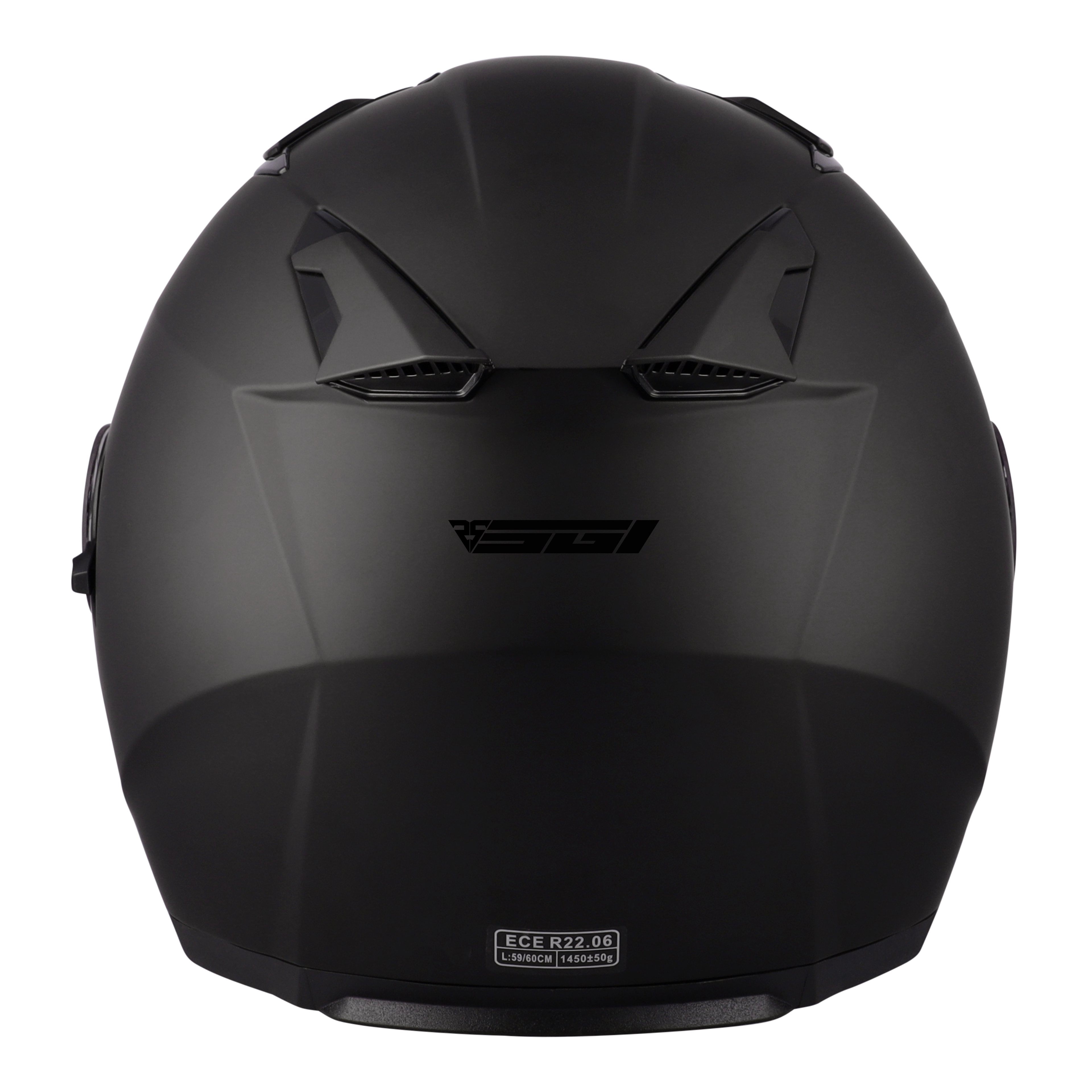 SGI Revo Matt Black Open Face Motorcycle Helmet