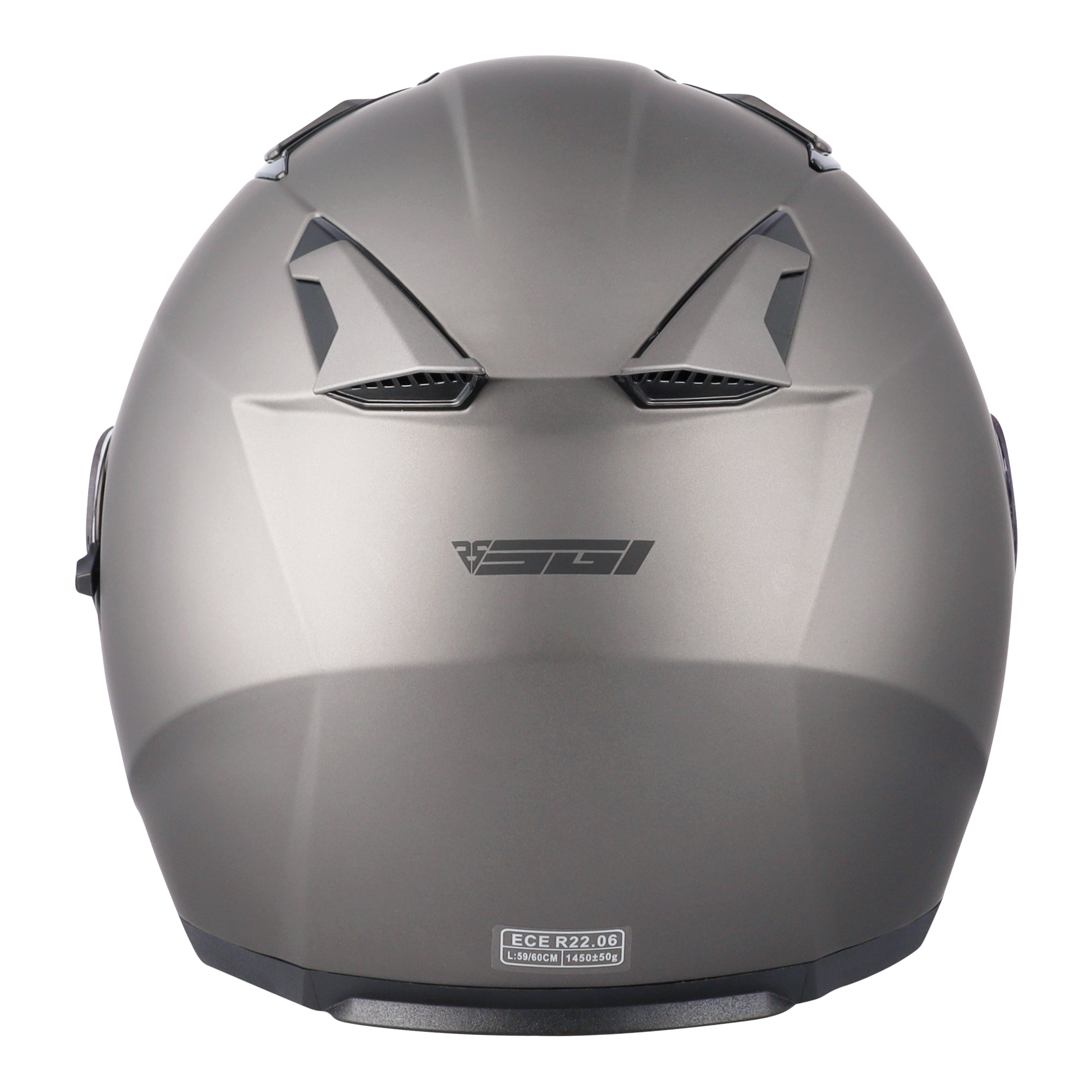 SGI Revo Matt Titanium Open Face Motorcycle Helmet | Biker Helmets RSA