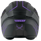 SGI Core Tron Purple Full Face Motorcycle Helmet