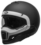 Bell Broozer Cranium Matte Black/White Motorcycle Helmet