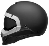 Bell Broozer Cranium Matte Black/White Motorcycle Helmet