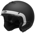 Bell Broozer Cranium Matte Black/White Motorcycle Helmet