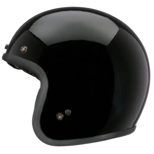 Bell Custom 500 Black Open Face Motorcycle Helmet
