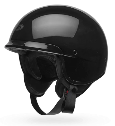 Bell Scout Air Gloss Black Half Motorcycle Helmet | Bike Helmets