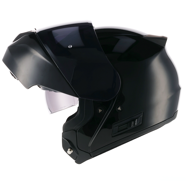 SGI Fusion 2.0 Gloss Black Flip Up Motorcycle Helmet