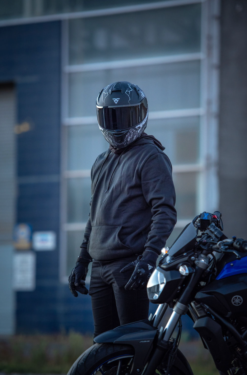 SGI Rival Magma Grey Motorcycle Helmet