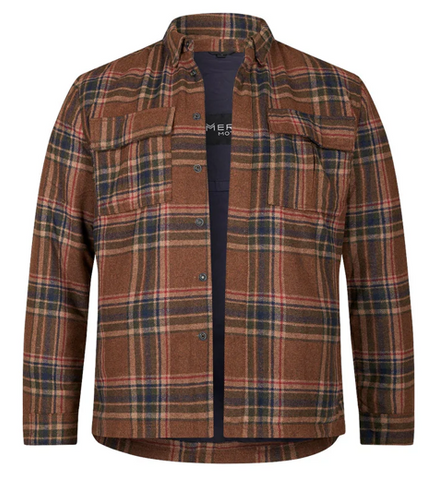 Merla Denver Checked Wool Motorcycle Jacket (Abrasion Resistant)