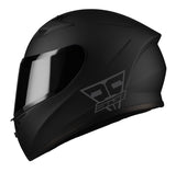 SGI Tyro Element Matt Black Motorbike Helmet