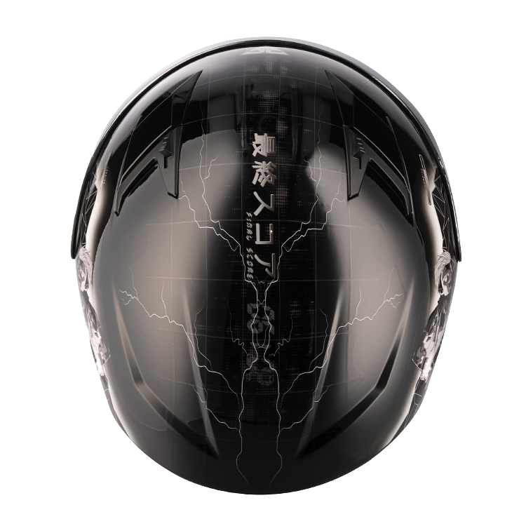 SGI Tyro Void Grey/Silver Motorcycle Helmet