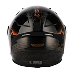 SGI Tyro Void Charcoal/Orange Motorcycle Helmet
