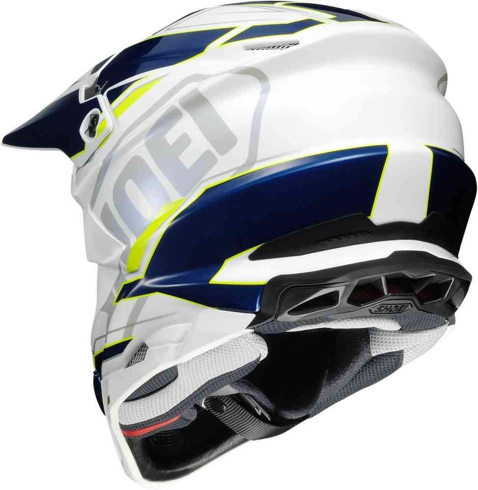 Shoei VFX-WR Allegiant White/Blue/Fluo Motocross Helmet | South