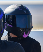 SGI Encounter Vandal Purple Motorbike Helmet