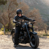 SGI Raven Matt Black Open Face Motorcycle Helmet