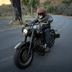 SGI Raven Matt Brown Open Face Motorcycle Helmet