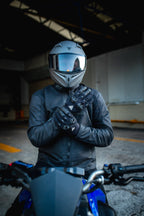 SGI Tyro Element Gun-Metal Motorcycle Helmet