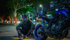 SGI Tyro Void Charcoal/Orange Motorcycle Helmet